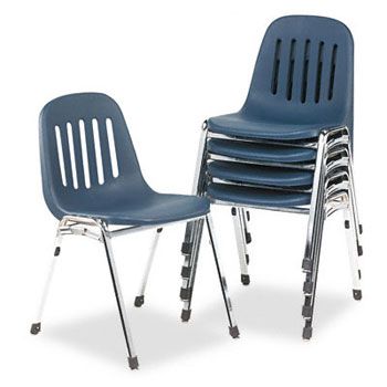 Bridgeport CSC36084NVC5 Chair 5 Carton Stackable Navy