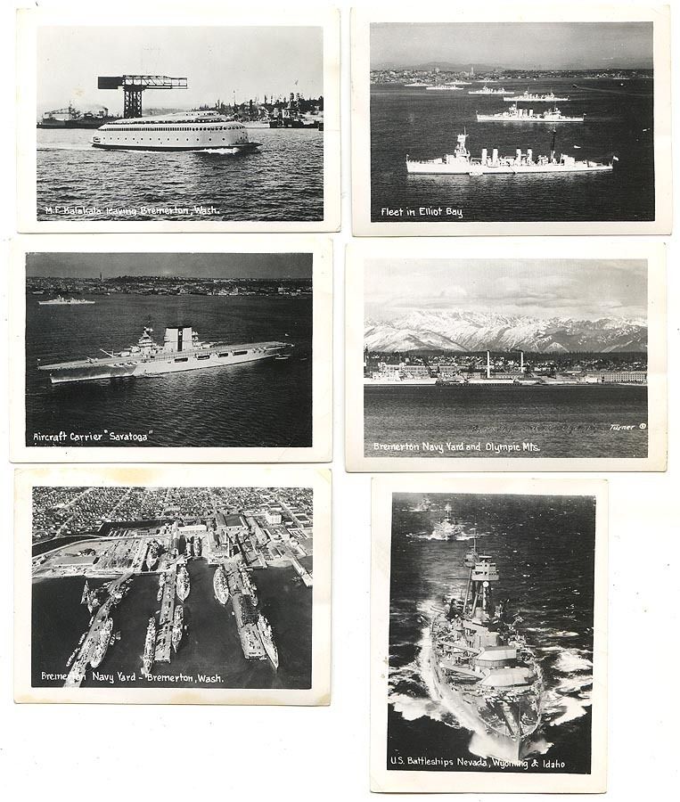 Small Photos of US Navy Ships Ferry Bremerton Washington
