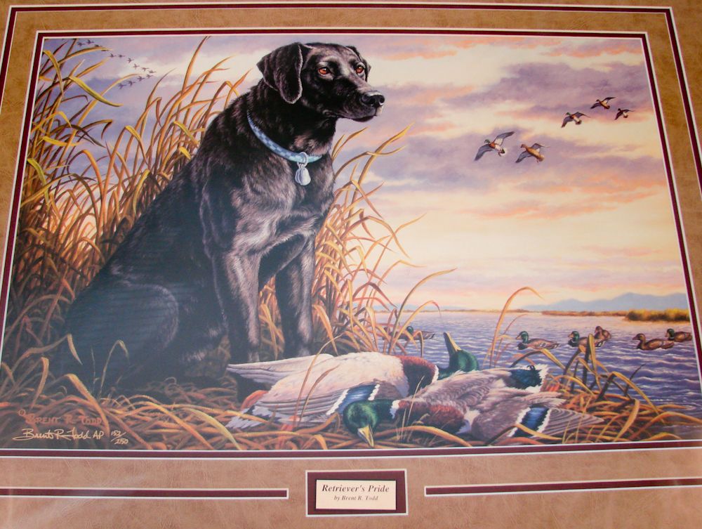 Retriever Pride Brent Todd Printing Picture Vintage Le