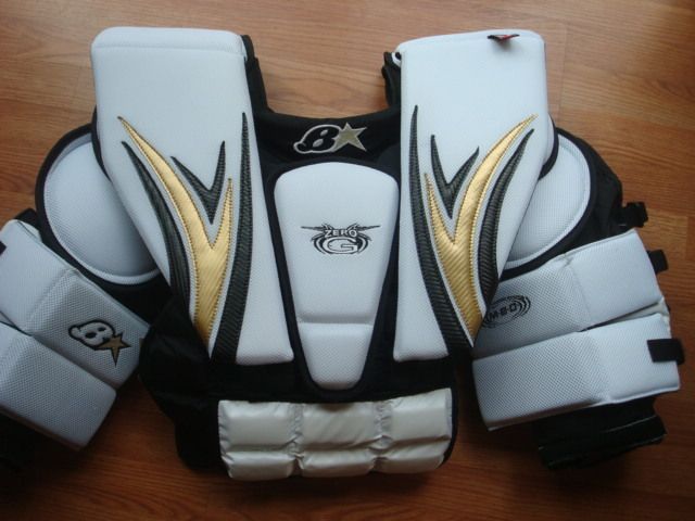 Brians Zero G Goalie Chest Arm Protector Senior Small Medium Goal Pad 