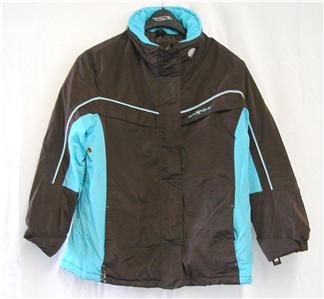   Girls Snow Ski Snowboard Component Jacket Brown Medium Used