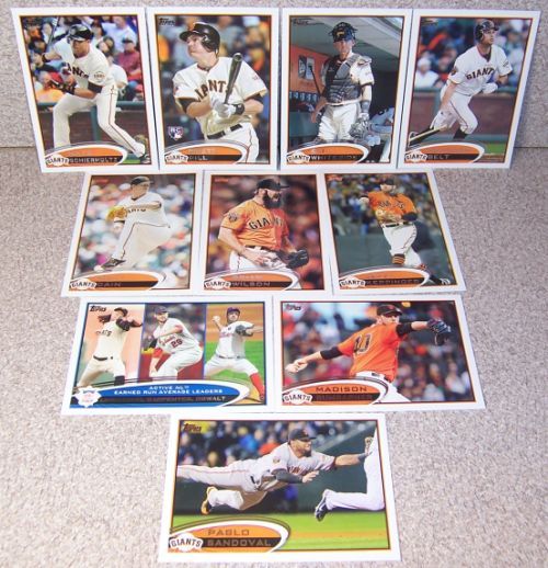 2012 Topps Series 1 Team Set San Francisco Giants 10