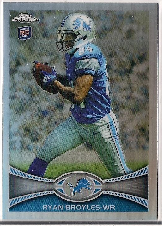 2012 Topps Chrome Ryan Broyles Refractor RC 186 Lions