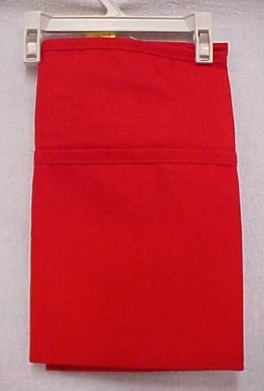 waiter waitress bar 3 pocket waist apron usa red nwt