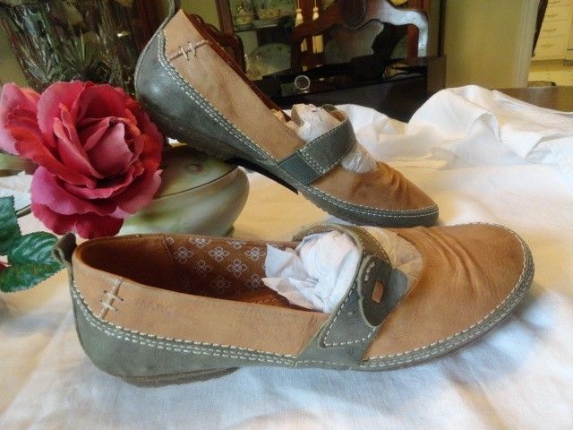   Soft Walk Womens Shoes Leather Flats Marc $149 99 Sz 37 6 5 7