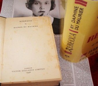 Daphne Du Maurier Rebecca First Edition 1938 with D J Bonus Newspaper 