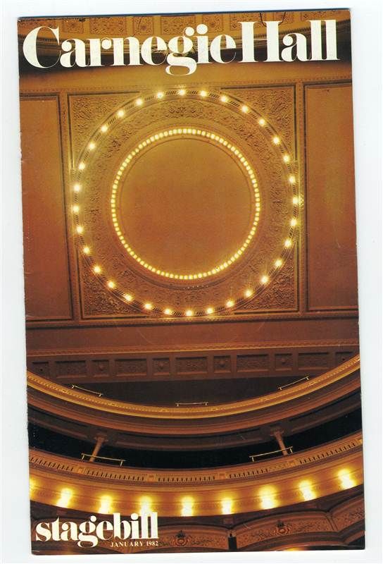 Carnegie Hall Opera Program Grace Bumbry Shirley Verrett 1982 Marion 