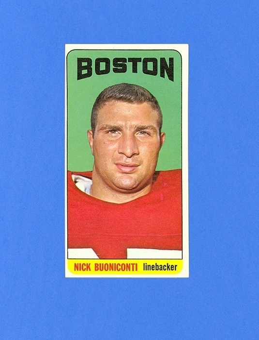 NICK BUONICONTI 1965 TOPPS FOOTBALL 3 SHORT PRINT SUPERB SHARP