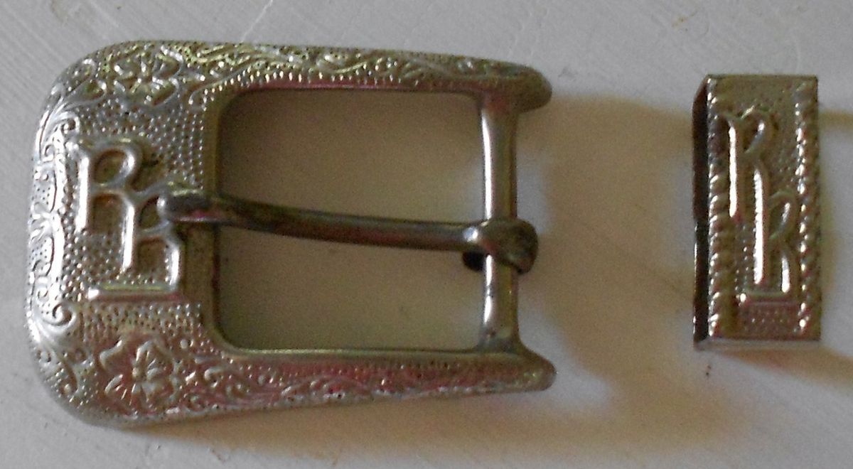 Vintage 1950s Roy Rogers Belt Buckle for Cap Gun Set