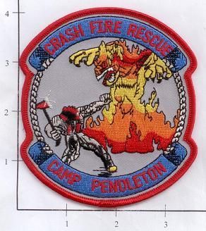 California Camp Pendleton Crash Fire Rescue Patch