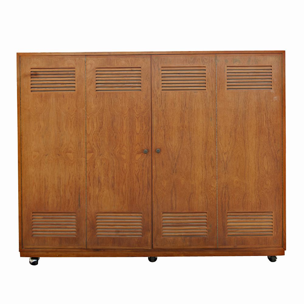 Danish Style Mid Century Modern Teak Entertainment Media Cabinet