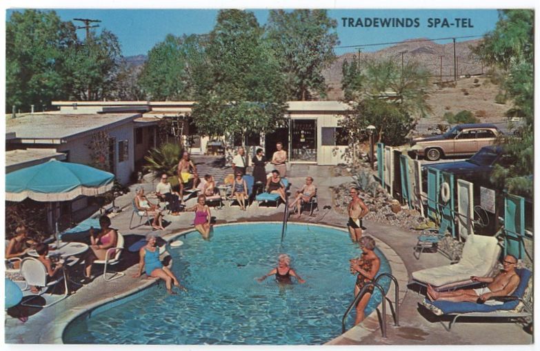   Spa Tel Motel Desert Hot Springs CA California Postcard 102511A