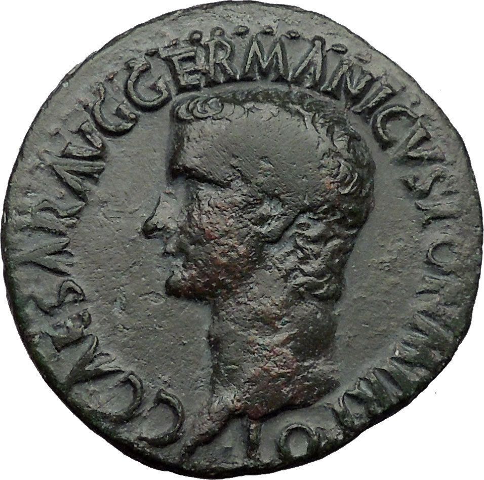  Caligula Rome 37 Ad Bronze as Vesta