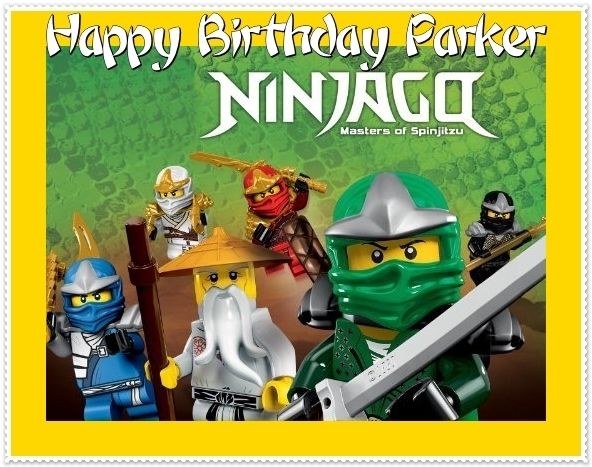 Ninjago Edible Frosting Sheet Image Cake Topper