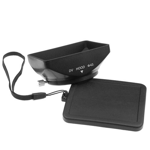 43mm Camcorder DV Lens Hood with Bayonet Mount Black