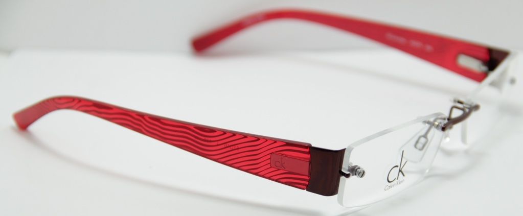 New Calvin Klein eyeglasses CK 5276 604 Bordeaux Rimless Frame 