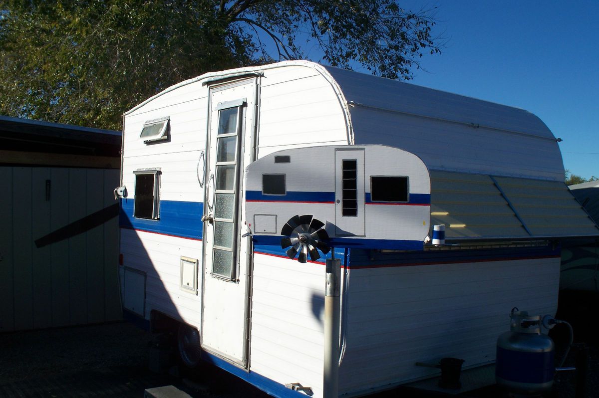    Trailer Handcrafted Whirligig Airstream Shasta Canned Ham Teardrop