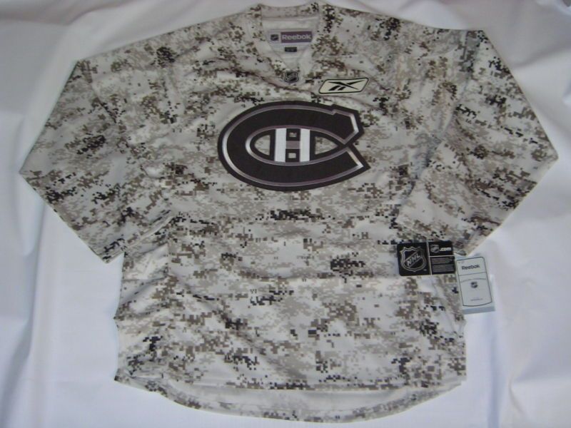 Montreal Canadiens Reebok Veterans Day Camo Jersey XXL