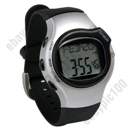 Exercise Fitness Calorie Counter Heart Rate Pulse Monitor Watch