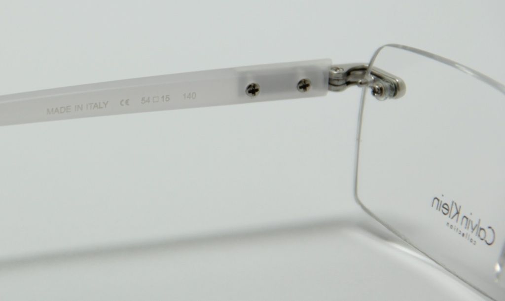 New Calvin Klein eyeglasses CK 7285 045 Silver Rimless Frame 