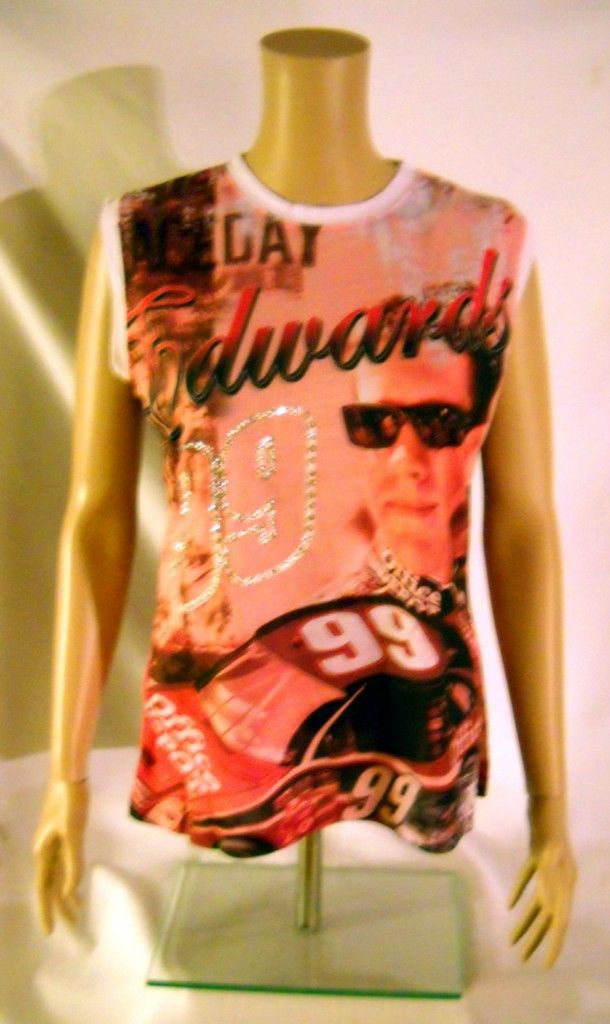 NASCAR Carl Edwards Ladies Car Racing Tank Top