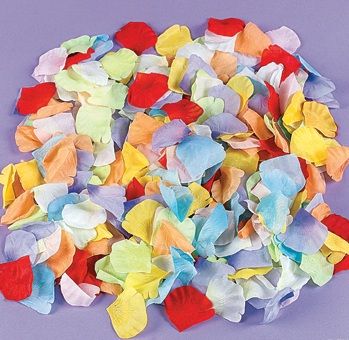 1000 Assorted Colors Rose Petals Flowers Wedding decorations