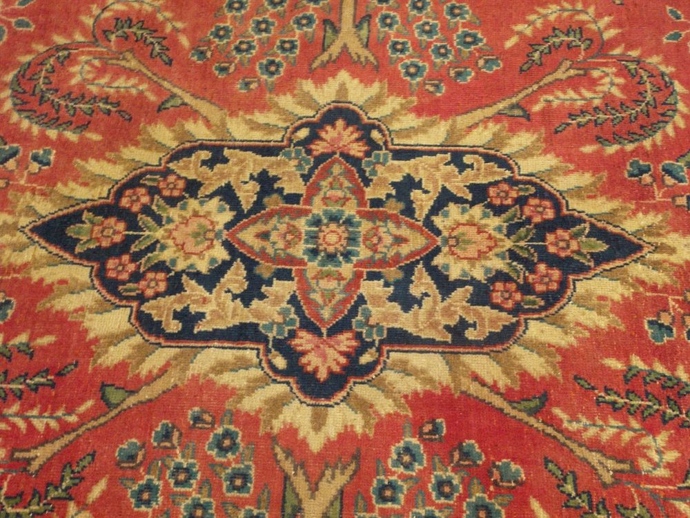 12 Beautiful Handmade Antique Persian QUM Rug Soft Wool Great 
