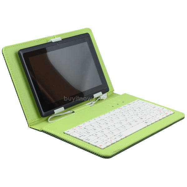 inch micro usb pu leather keyboard case pen for 7 tablet pc mid 