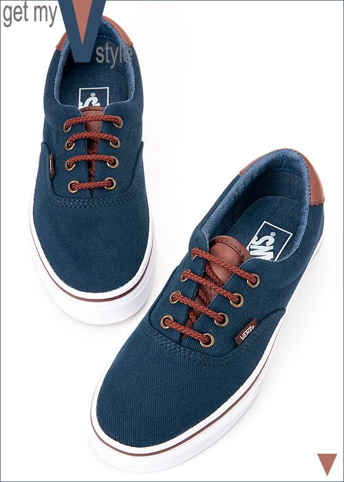 BN Vans Era 59 Casual Shoes (T&L) Dress Blues / Brunette 21011568 # 