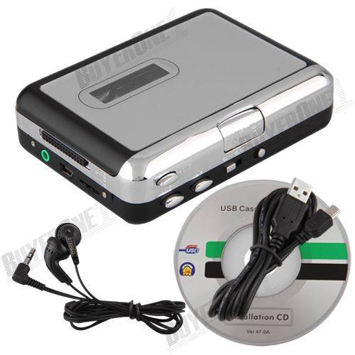 Mini USB Cassette Tape Converter to Music  CD Player PC