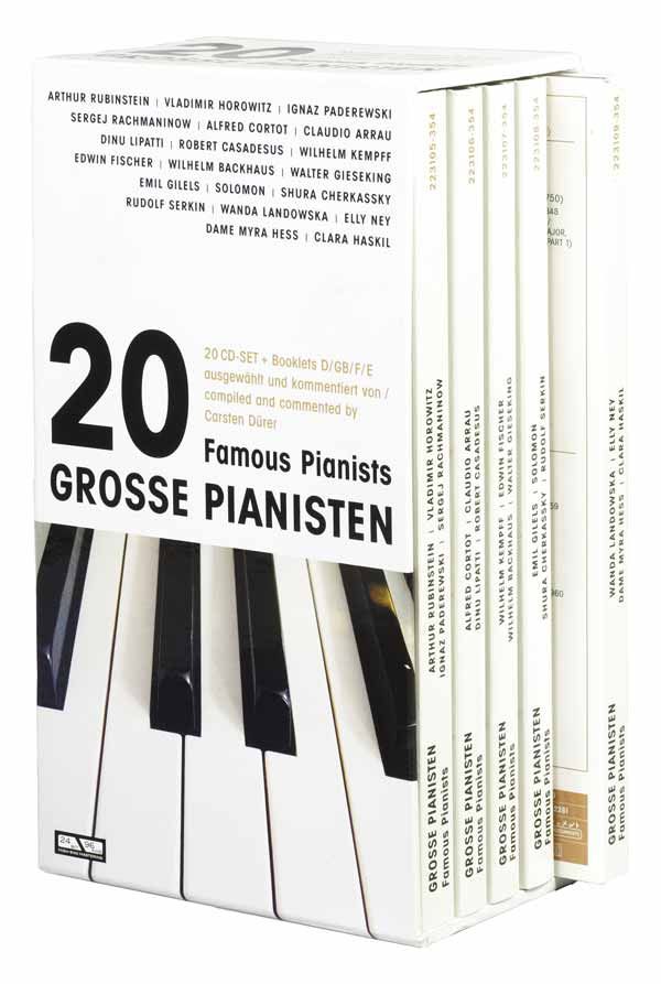 20 CD Famous Pianists Grosse Pianisten Carsten Dürer