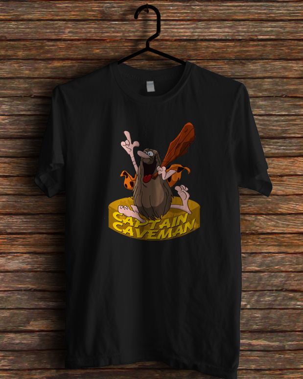 New Hanna Barbera Plush Captain Caveman Cartoon T Shirt