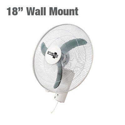   18 3 Speed Wall Mount Oscillating Fan   air mounted ceiling active