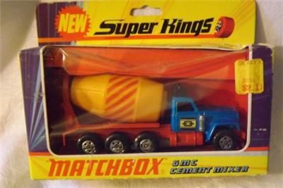 matchbox superkings k 6 gmc cement mixer truck