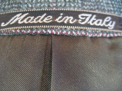   Italy Soft Tweed Coat 44 R US 54 EU Davide Cenci Bijan Maker