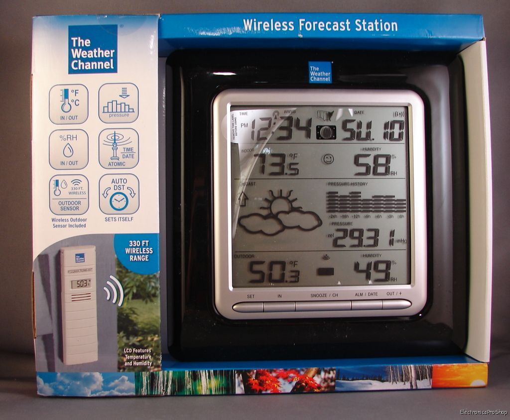 Weather Channel WS 9047TWC It Wireless Weather Station Radio 