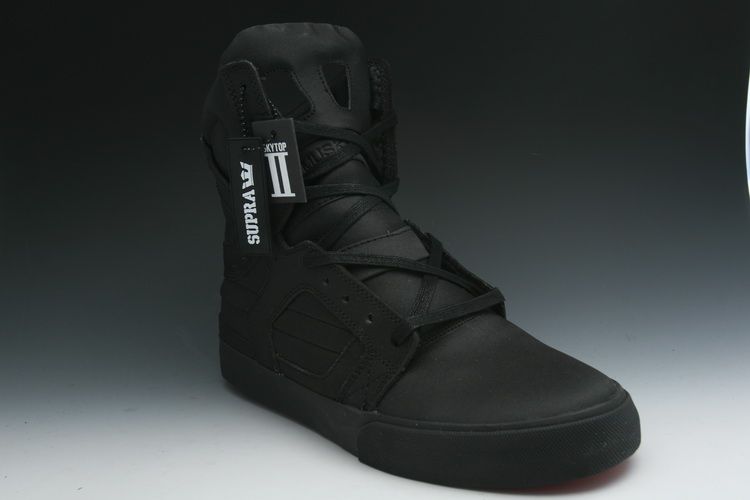 Supra Skytop II Mens Shoes in Black Satin TUF