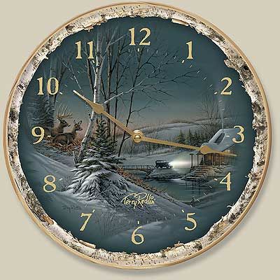 gallery now free terry redlin evening with friends quartz clock