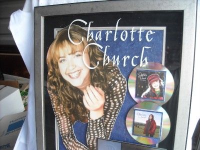 Charlotte Church RIAA Award Plaque Dream A Dream s T Platinum RARE SS 