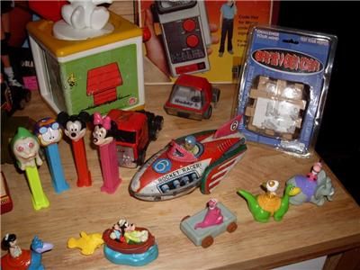   1965 Snoopy Jack in The Box Pez Rocket Racer NASCAR Barbie Marx