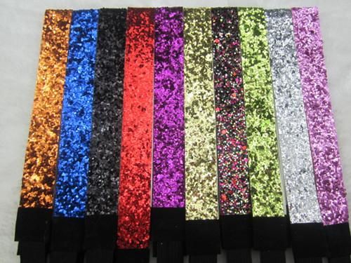 Mix 10pcs Glittery Headband Glitter Stretch Sparkly Softball Sports 