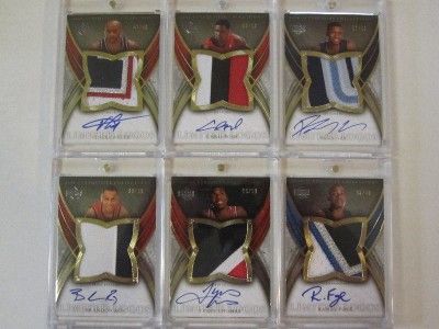 HUGE AUTO LOT OF 22ct. 06 07 EXQUISITE LIMITED LOGOS /50 LEBRON JAMES 