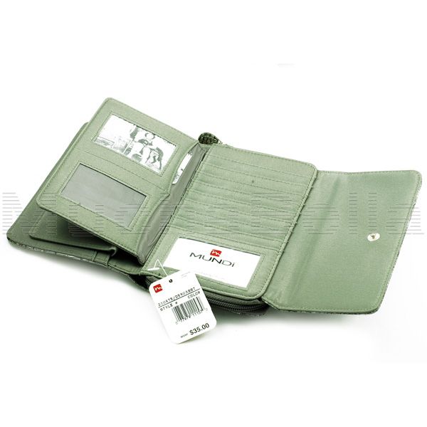   Big Fat Wallet Flap Zip Around Checkbook Organizer w Calculator