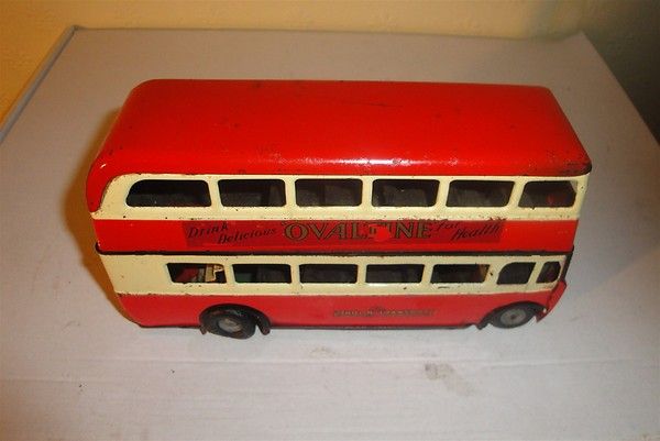 TRIANG MINIC No 60M TINPLATE DOUBLE DECKER LONDON BUS RARE ITEM