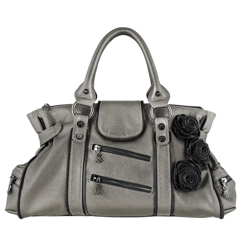 Christian Audigier Zee Zee Top Zena Tote Gunmetal