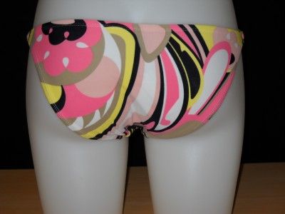 Vix Beth Bahama Print Gold Ring Bikini Bottom s $88