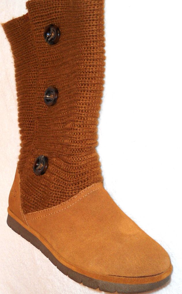 Sporto Womens Claire Chestnut Sweater Boot 11 M