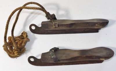 very early 1800 s vintage ice skates