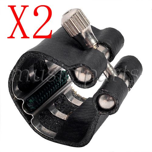 Clarinet Parts 2pcs BB Clarinet Leather Ligature