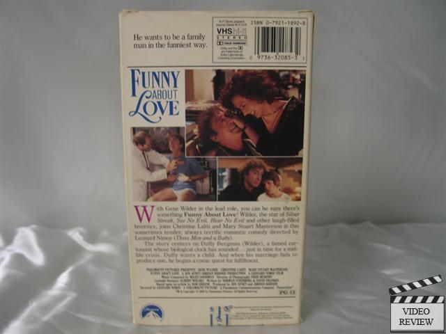 Funny About Love VHS Gene Wilder Christine Lahti 097363208532